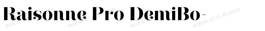 Raisonne Pro DemiBo字体转换